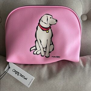 NWT Marc Tetro Pink Cosmetic Bag Labrador